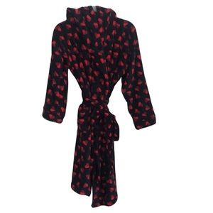 NEW NWT VERA BRADLEY Navy and Red Sweet Hearts Fleece Robe size Large /XL